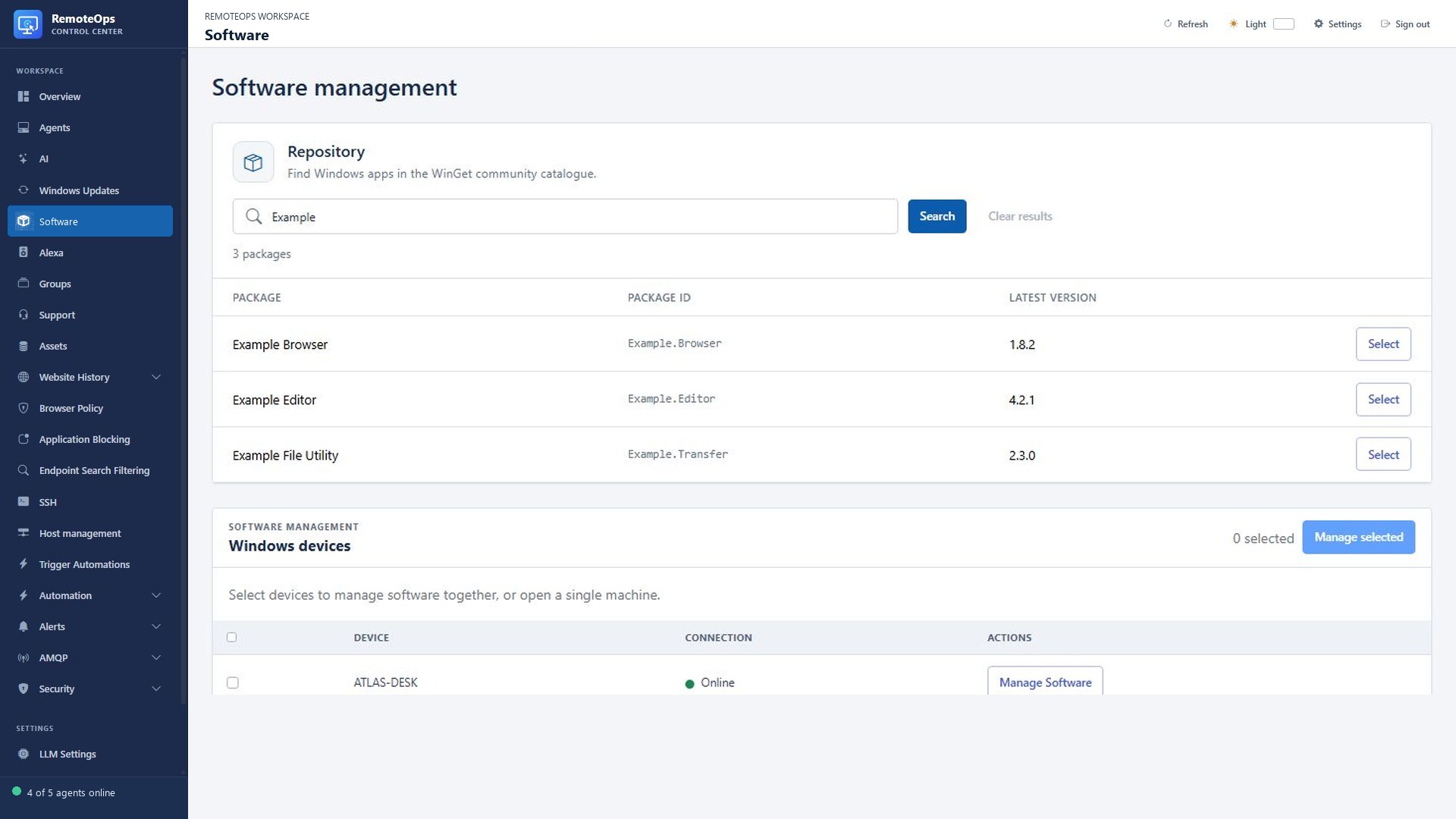 Repository search results